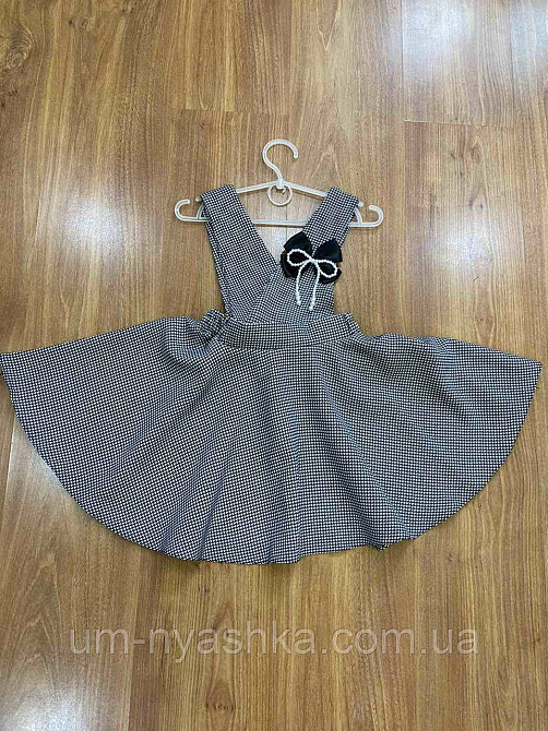Красивий шкільний сарафан в клітинку 110, 128-134 Кривий Ріг - фото 4