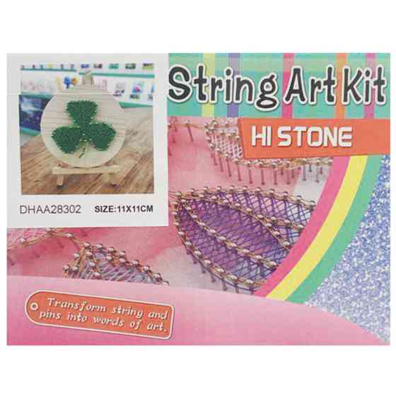 Дитячий набір для творчості стрінг-арт "Конюшина" YG0115(28302) дерев'яна основа Вінниця