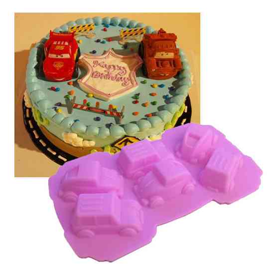 Кондитерский молд Машинки 170 на 100 мм розовый Киев