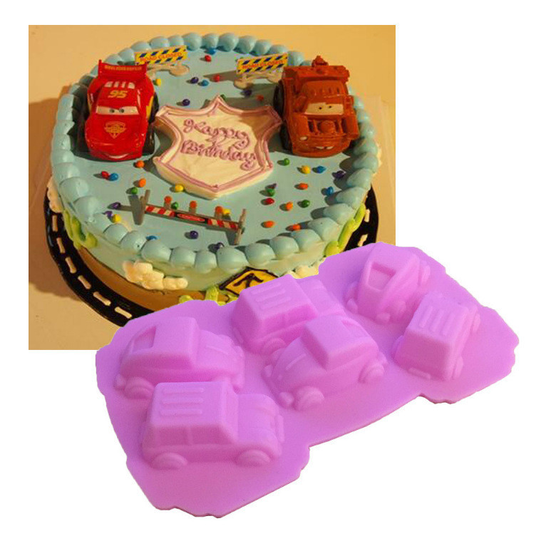 Кондитерский молд Машинки 170 на 100 мм розовый Киев - изображение 1