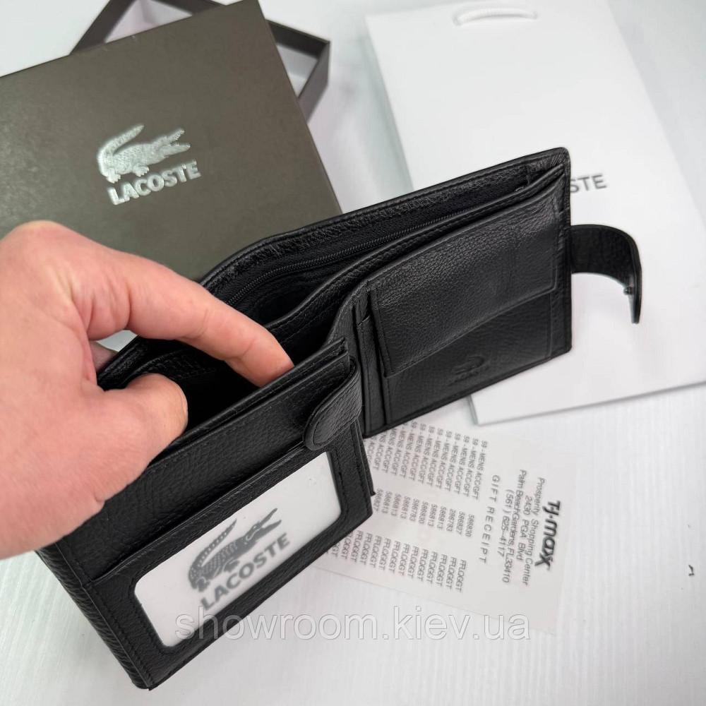 Чоловіче брендове портмоне з монетницею Lacoste (6604) Київ - фото 8