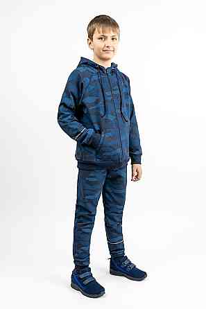 Костюм спортивний для хлопчиків, двухпредметный, темно-синій топ 140 Крохатушка одяг Київ