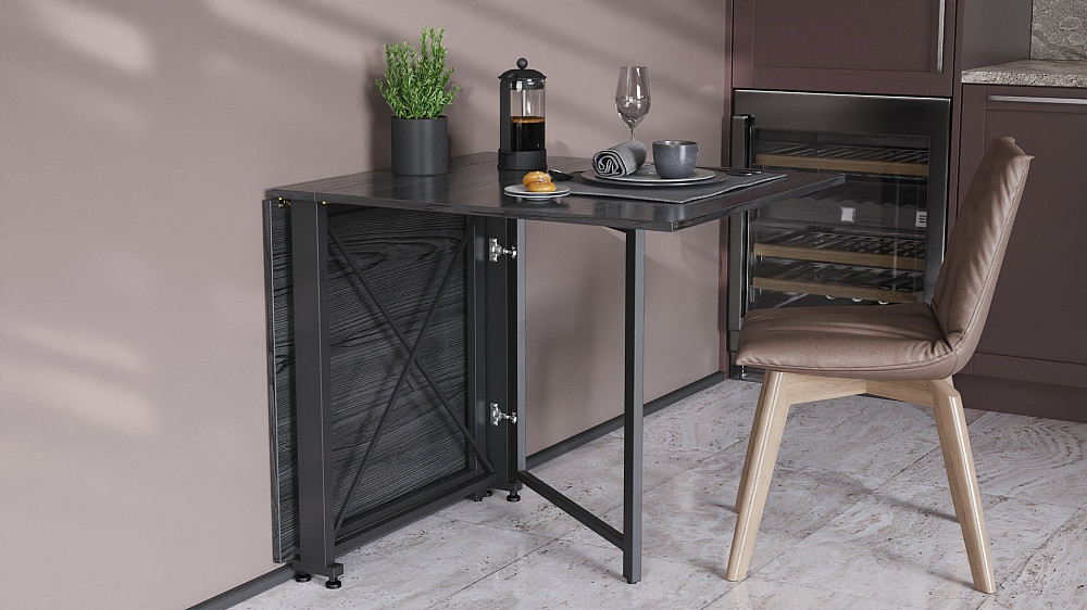Стіл-книга трансформер Оріон 2 Ferrum-decor 750x1520x730 Чорний метал ДСП Сосна Кембра 16 мм (FRD-104585) Дніпро - фото 8