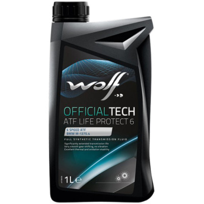 Трансмісійна олива Wolf OFFICIALTECH ATF LIFE PROTECT 6 1л (8305900) Вінниця - фото 1
