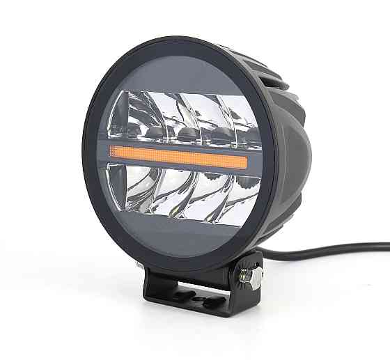 Світлодіодна фара StarLight SL-D0440S кругла, дальнє точкове світло WHITE + DRL 37W 4000Lm 5700K 12/24V (∅138мм) Харків