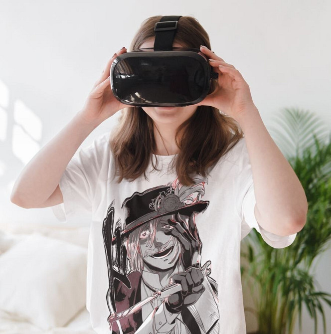 Футболка для хлопчика з аніме принтом Джакк Ріппер Рекорд Рагнарок оверсайз (зріст від 165 до 180) Чорний AnimeJ0875m Дніпро - фото 5