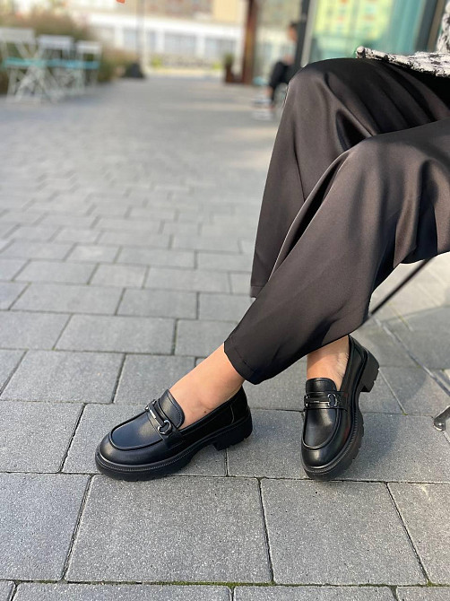 PLPS Лоферы женские PLPS черные натуральная кожа 36-41 (R035-1) Коломия - фото 4