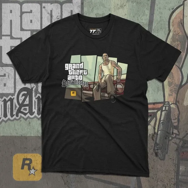 Футболка для підлітка хлопчика з принтом GTA 140an Andrea140 #6 Розмір 160 Anime10888 Дніпро - фото 1