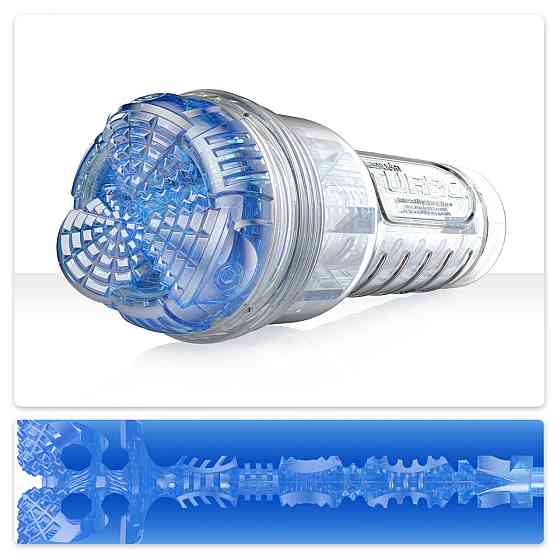Мастурбатор Fleshlight Turbo Core Blue Ice, оральний секс (глибоке горло) Sex Aura Київ