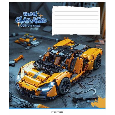 Зошит Школярик Iron garage 12 аркушів клітинка (012-3513K) Вінниця - фото 5