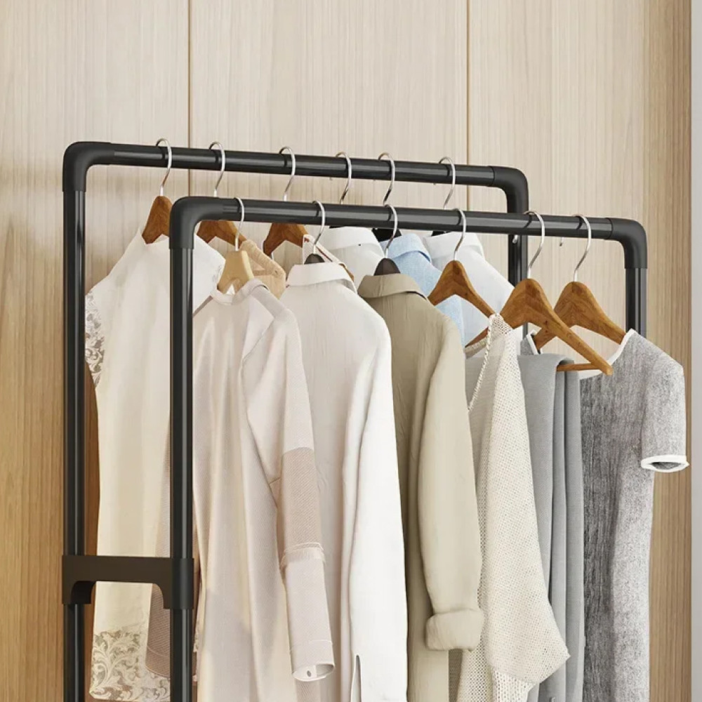 Напольная вешалка для одежды на колесиках, 150х56х30см Киев - изображение 3