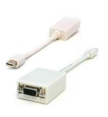 Перехідник mini DisplayPort M --> VGA F білий Вінниця