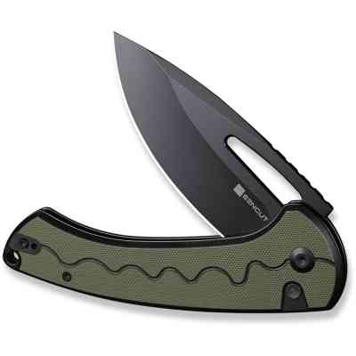 Нож Sencut Squiggy, Black/Green G10, Darkwash (S24082A-2) Винница