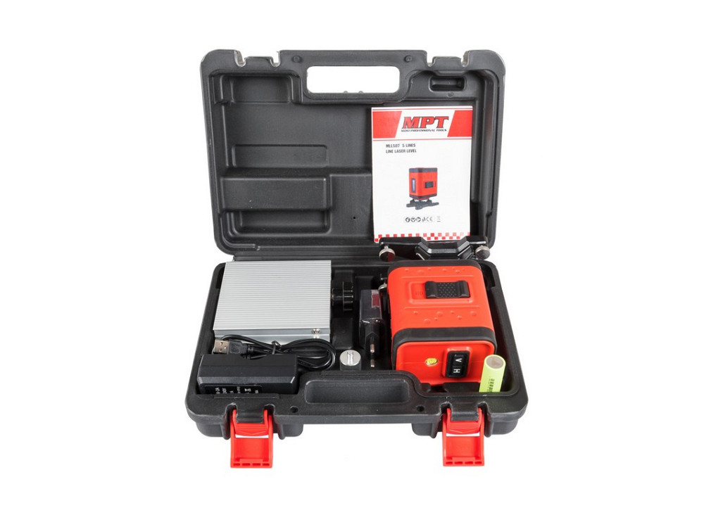 MPT Рівень лазерний MPT 45 м ±0.3 мм/м 2 гол H/V/H+V H360°/V110° ±4° GREEN/510 нм клас II IP54 Киев - изображение 4
