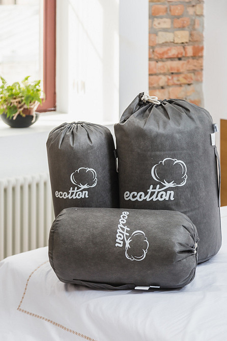Ecotton Подушка Ecotton 50х70 см Ecofill Premium антиалергенна з біопухом біла в чохлі для збер Коломия - фото 3