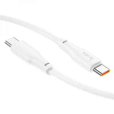 Дата кабель USB-C to USB-C 1.0m 100W TPE X93 white HOCO (6931474790712) Винница