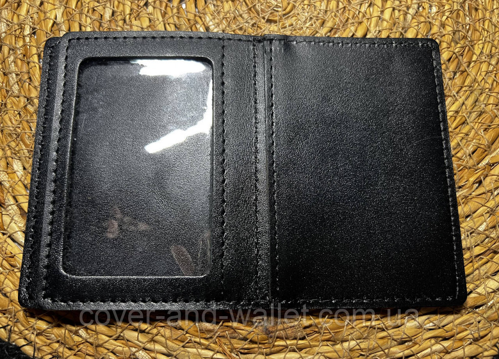 Кожаная обложка на удостоверение НАБУ (тиснение золотом) Киев - изображение 4