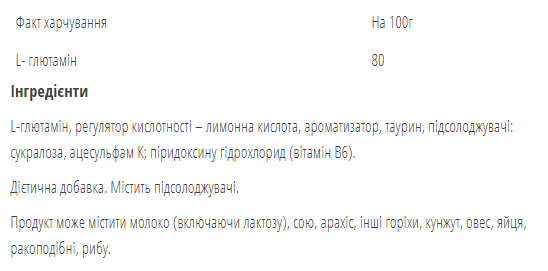 L-глютамин Bodyperson Labs Glutamine 500 g Яблоко Киев