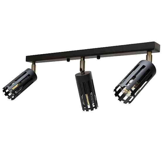 Светильник потолочный MSK Electric Teramo спот поворотный на три плафона NL 18050-3 BK Одесса