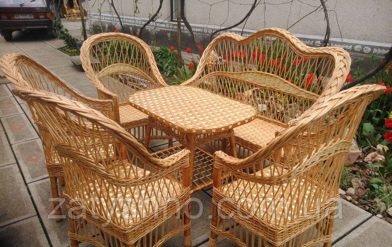 Комплект плетеной мебель из лозы на 6 персон Киев - изображение 3