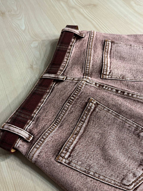 Шорты женские джинсовые Liana 4-051 бермуды с ремнем стрейчевые коричневые, коричневый, 29, 29, 79 см, 112 см Киев - изображение 19