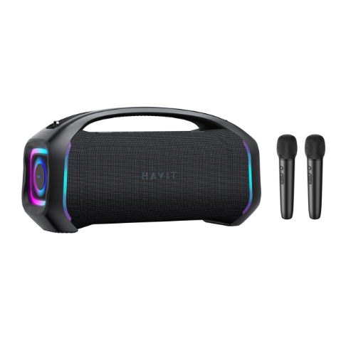 Портативна колонка HAVIT SK910BT (TWO MIC) IPX6 "Party Blast" 100W RGB Black (1шт/ящ) Житомир