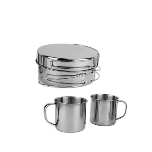 Набір посуду туристичний 8 предметів нержавіюча сталь KAMILLE Житомир - изображение 10