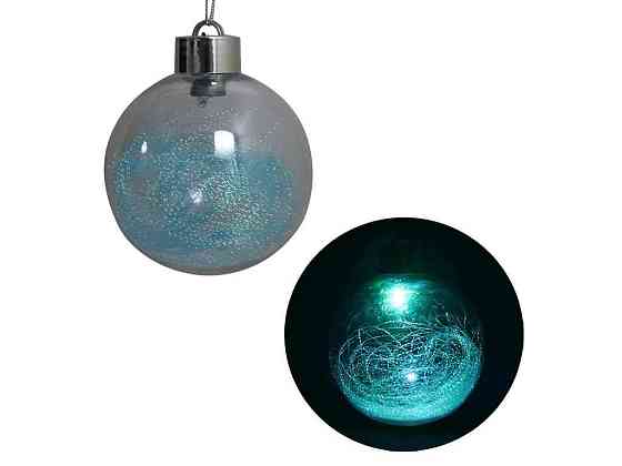 Шарик новогодний LED Нити разным цветом 10cм. DSCN9975 ТМ КИТАЙ   Solmir Киев