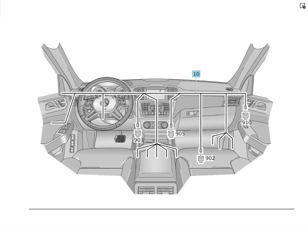 Mercedes-Benz  A1665400917 Джгут електропроводки передньої панелі ML/GLE W166 GL/GLS X166 GLE Coupe C292 Одесса - изображение 2