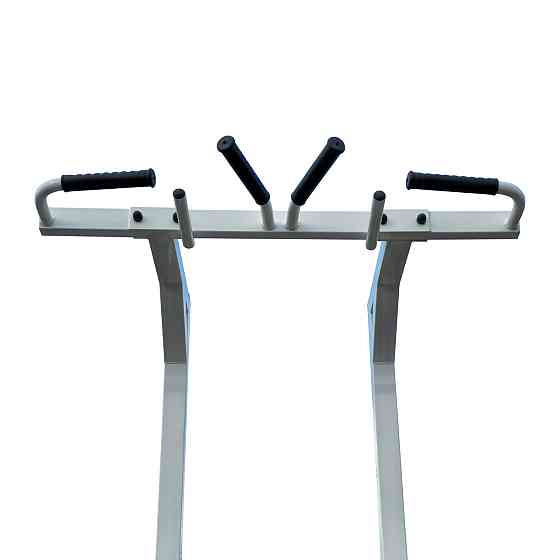 Турник + пресс + брусья с опорами для ног 60х60 мм KZ-800 Черный разборная Киев