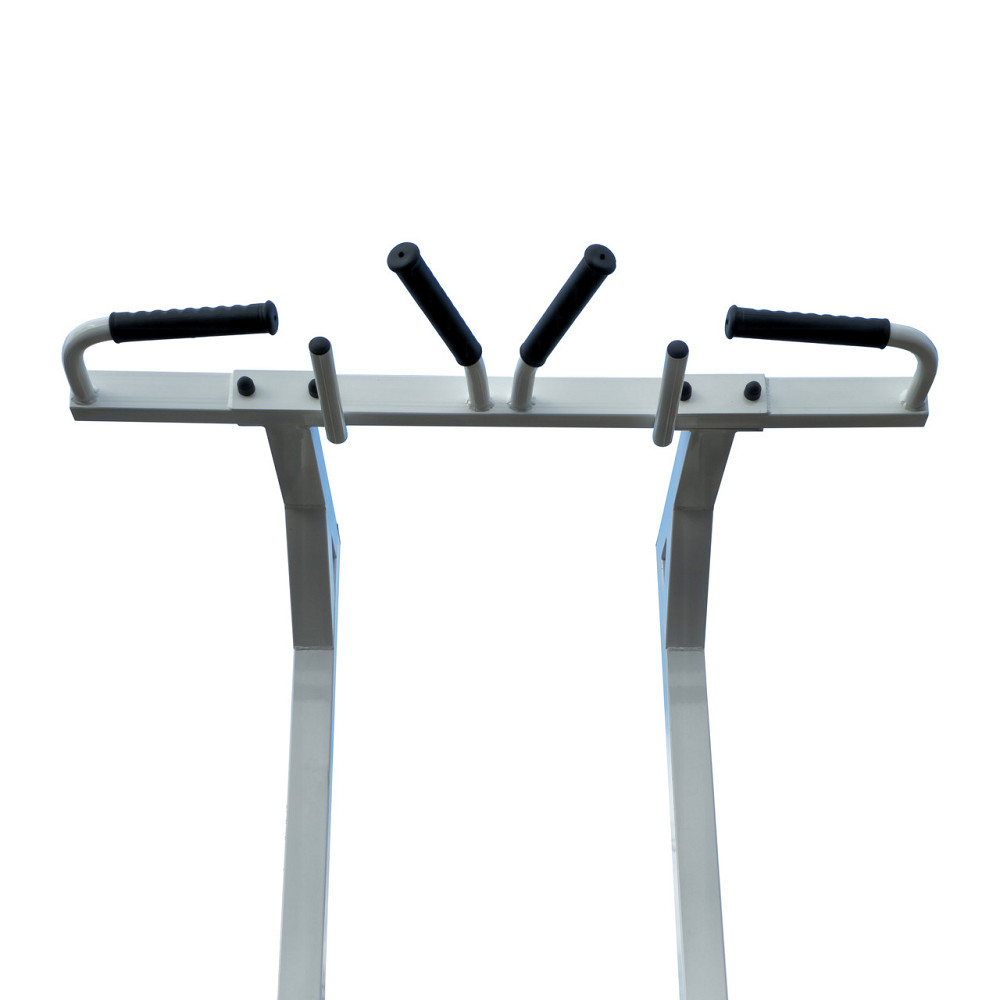 Турник + пресс + брусья с опорами для ног 60х60 мм KZ-800 Черный разборная Киев - изображение 5