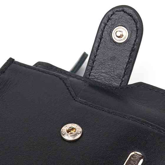 Стильний чоловічий горизонтальний гаманець із натуральної гладкої шкіри CANPELLINI 21505 Чорний Київ