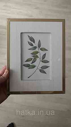 Рамка для фотографії 19 см 15 х 10 см фото золоті перо полістоун Київ