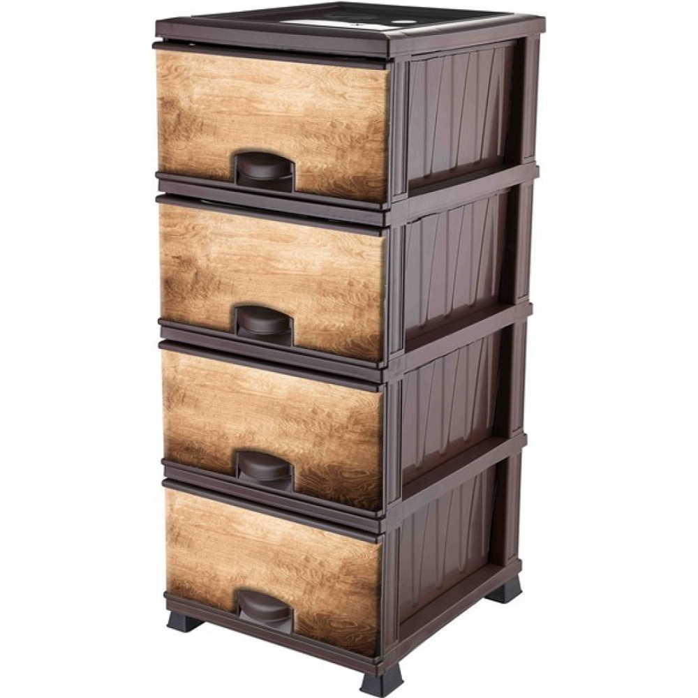 Комод пластиковый Элиф (Elif) 90х39х48. 4 секции. Одесса - изображение 1