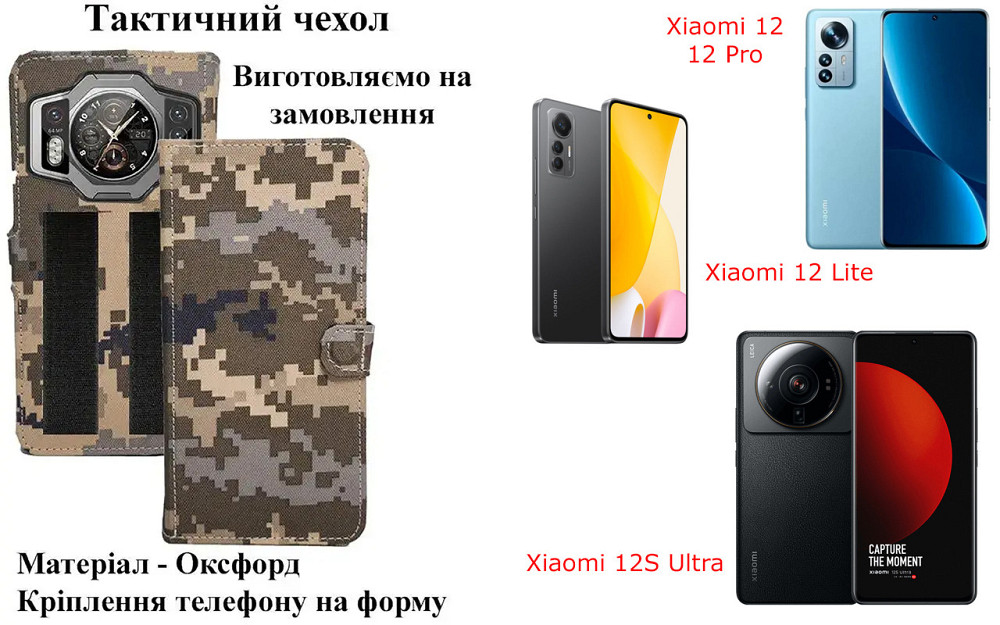 Тактический чехол для Sigma mobile X-Treme PQ37, крепится к снаряжению на липучке Киев - изображение 1