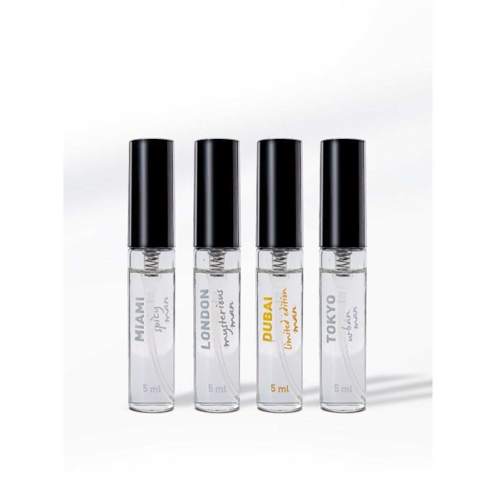 Набор парфюмов для мужчин с феромонами HOT LMTD Pheromone Perfume Мen, 4x5 мл Sex Aura Киев - изображение 2