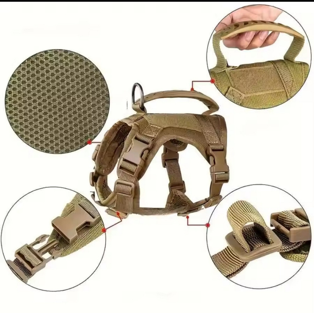 Шлея для собак та кішок One Size камуфляжний Київ - фото 3