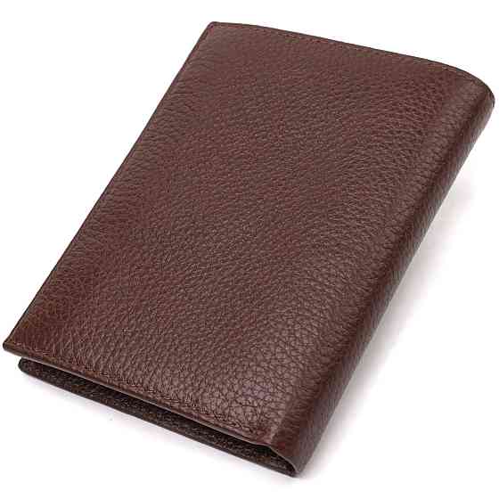 Мужской современный кошелек вертикального формата из натуральной кожи CANPELLINI 21756 Коричневый Киев