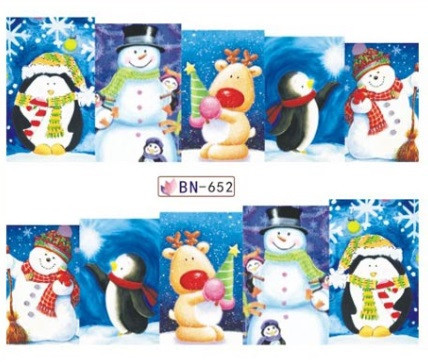 Новогодние наклейки на ногти BN-652 Киев - изображение 1