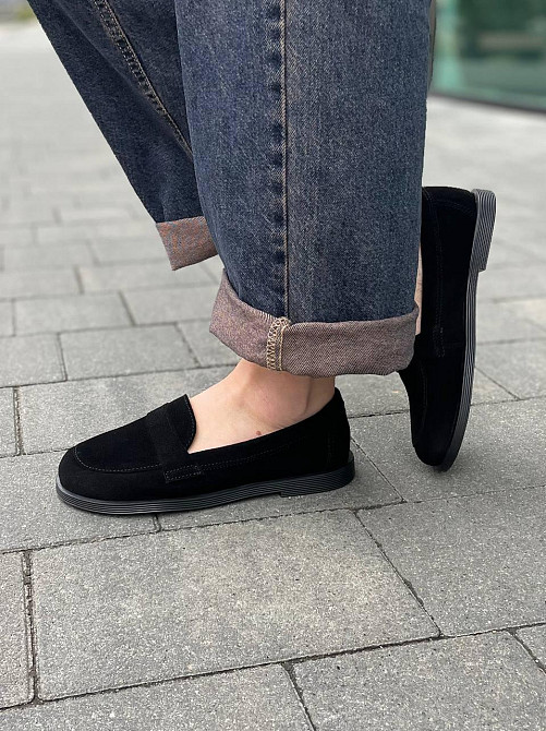 MOD GAR Лофери жіночі MOD GAR 9864 чорні (весна-осінь, замша натуральна) (5805) Коломия - фото 6