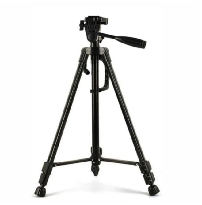 Штатив тринога NeePho NP-8830 не знімний майданчик + тримач + пульт + чохол (54-155см) Чорний Київ - фото 1