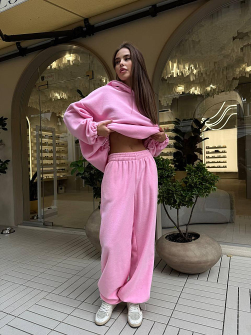 Женский стильный теплый костюм двухсторонний флис-полар Одесса - изображение 9