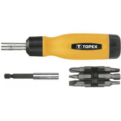 Набор отверток Topex с держателем, набор в футлярах 14 шт. (39D518) Винница - изображение 1