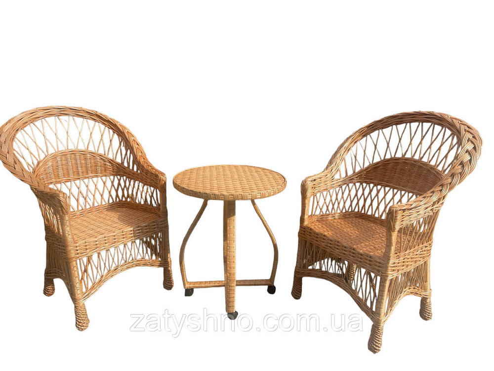 Мебель плетеная на 2 с журнальным столом Киев - изображение 7
