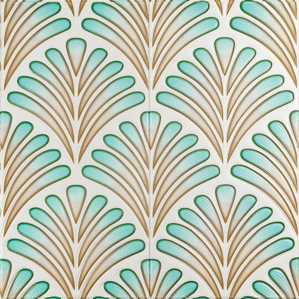 Панель стінова 3D 680х680х4мм Коричнево-зелений візерунок SW-00001988 Київ - фото 1