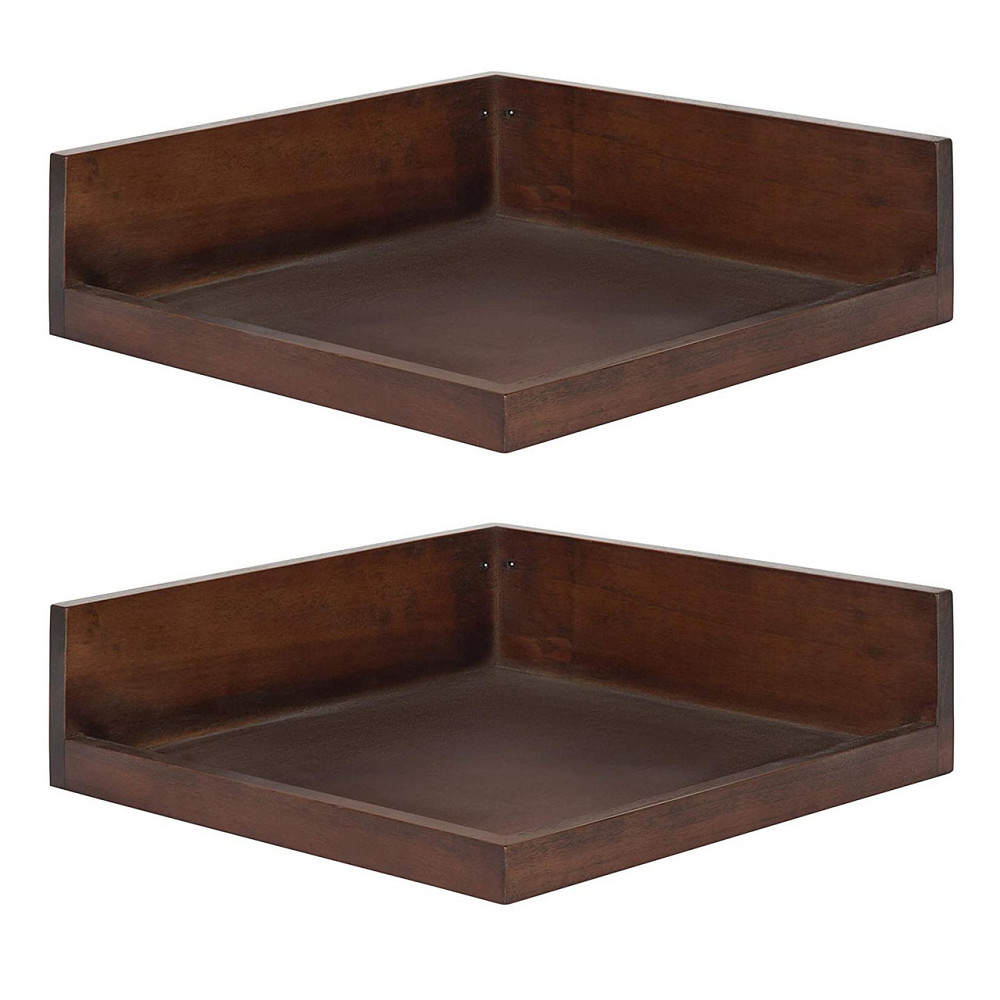 Угловая настенная полка 