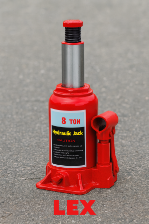 Високий гідравлічний домкрат LEX 8Т діапазон 190–350 мм  професійний автодомкрат для підйому пляшковий Львів