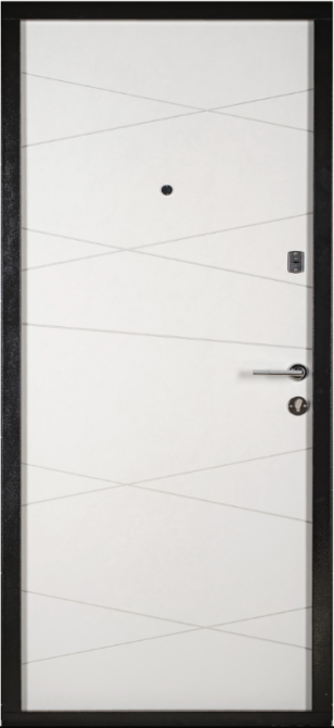 Двері вхідні Наші Двері МЕГА СІТІ Оксид темний / Оксид білий 860х2040мм Київ - фото 2