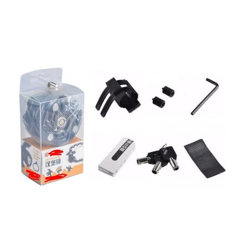 Замок для велосипеда сегментний складаний Feel Fit Бровари - фото 5