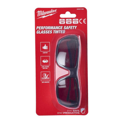 Защитные очки Milwaukee PERFORMANCE с покрытием AS/AF, затемненные (4932471884) Винница - изображение 4